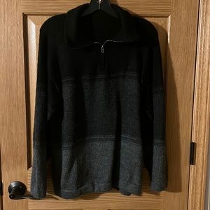 Mens soft quarter zip sweater
